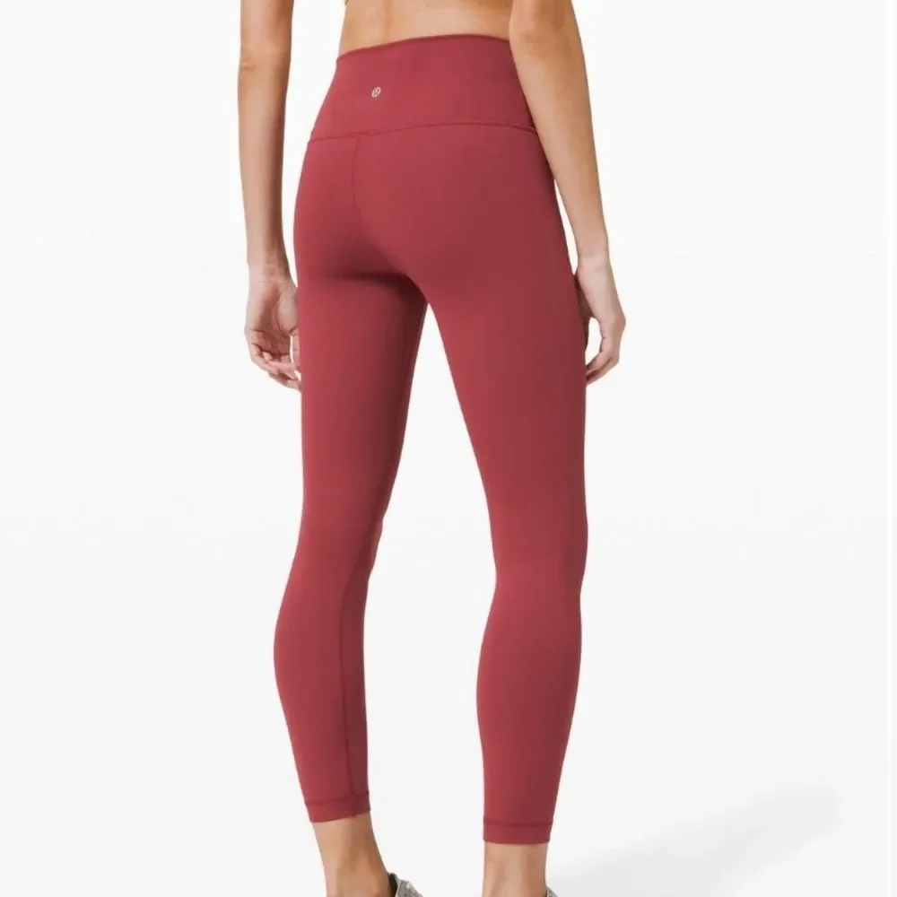 Lululemon Wunder Under High Rise Tight 25” *Full On‎ Luxtreme in Chianti Sz 10